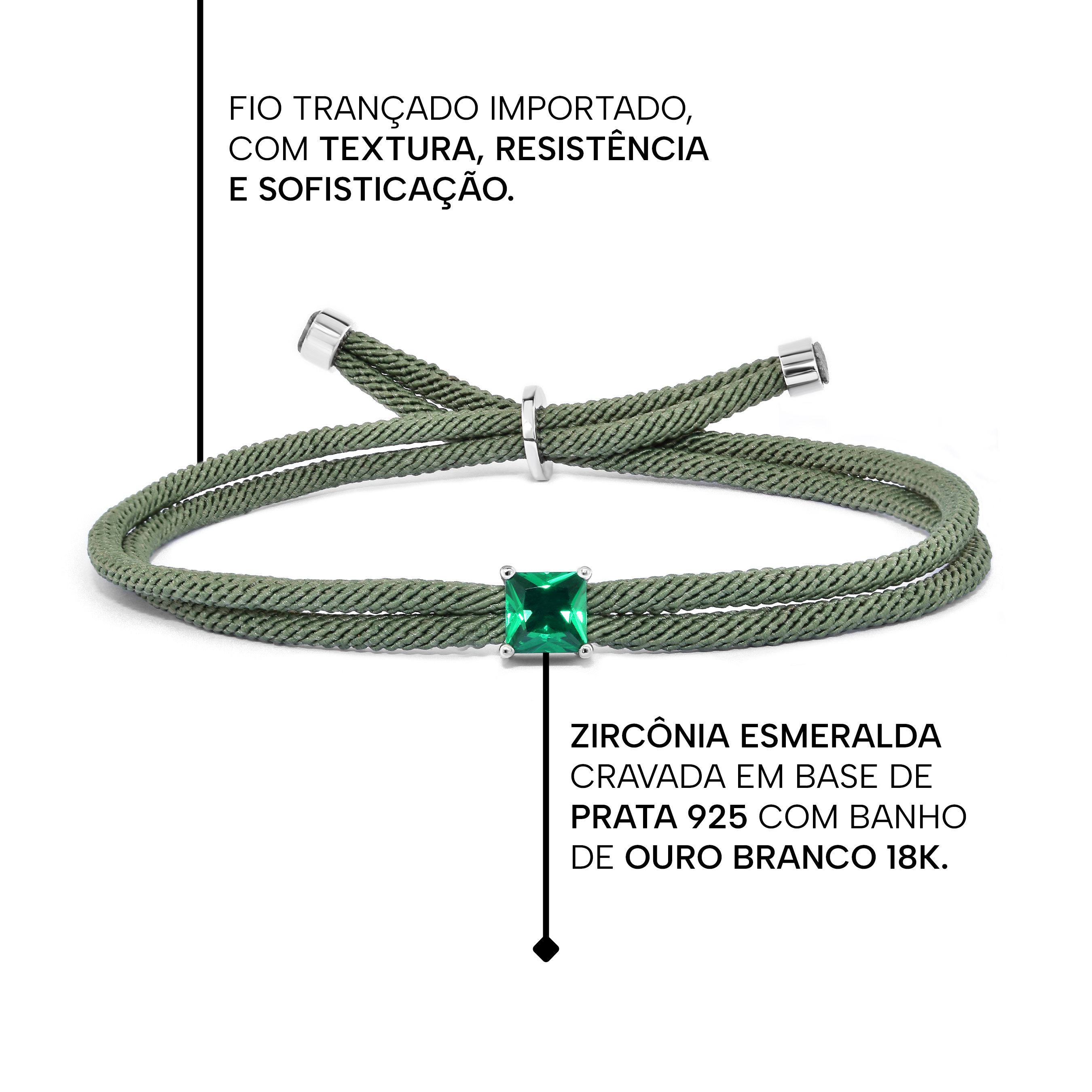 Pulseira Verde Alta